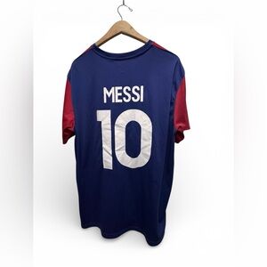 FC Barcelona Messi # 10 Blue / red shirt Jersey XXL